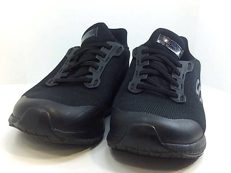 Skechers Mens 77222 Soft toe Slip On Safety Shoes, Black, Size 8.0 MBMb ...