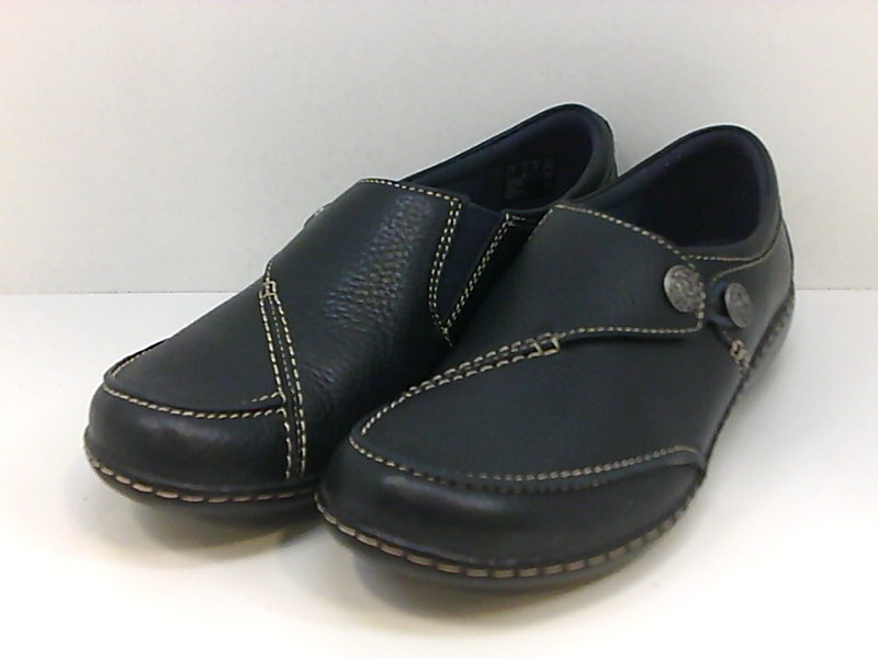 Clarks Womens Ashland Closed Toe Loafers, Navy, Size 7.5 v4Da | eBay