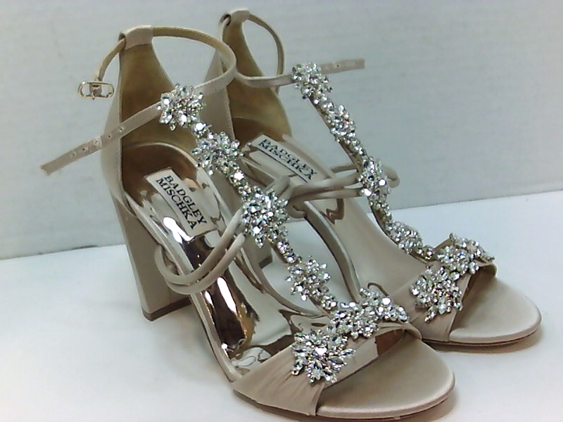 badgley mischka laney satin & crystal sandals