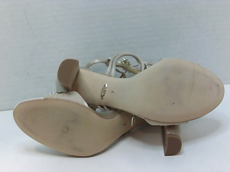 badgley mischka laney satin & crystal sandals