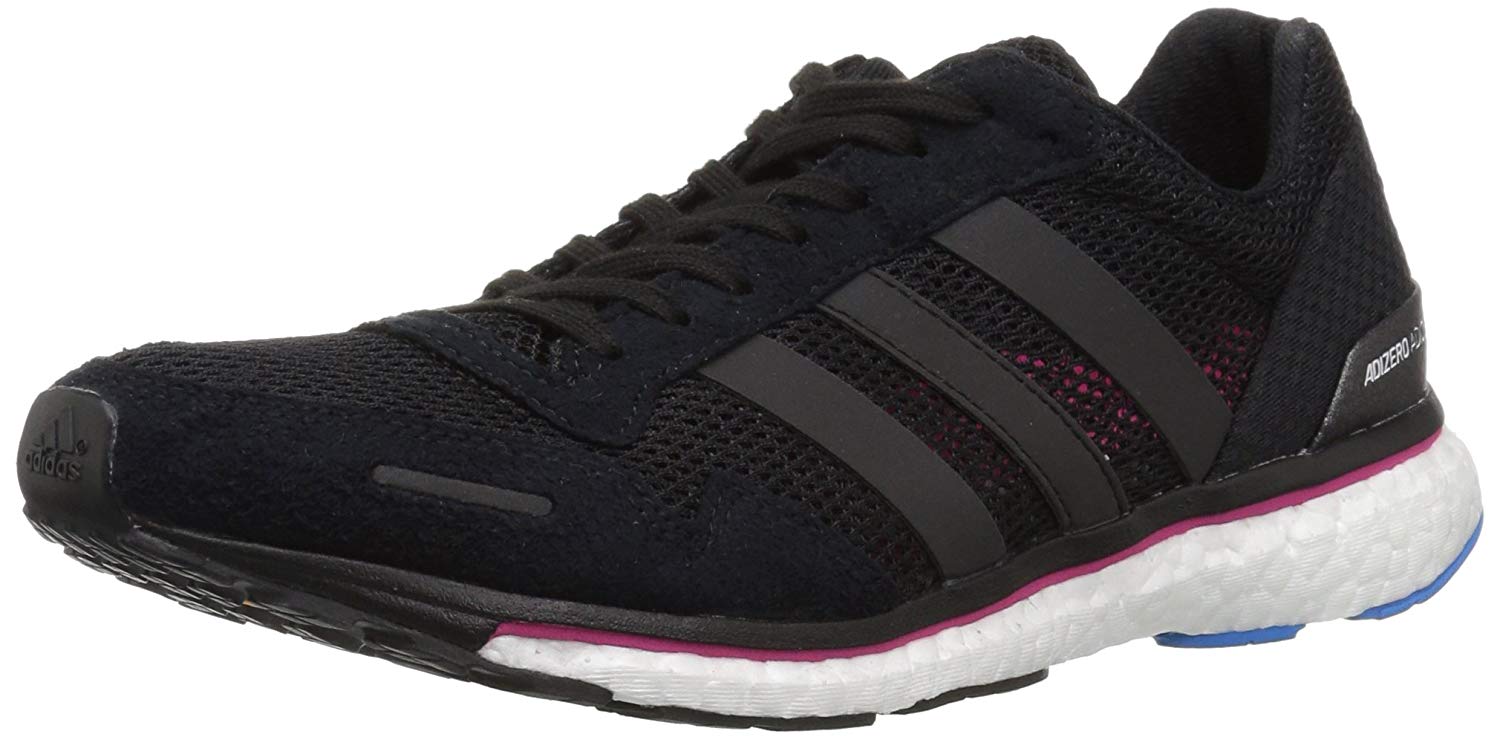 adidas Women�s Adizero Adios 3 Running Shoe, Black, Size