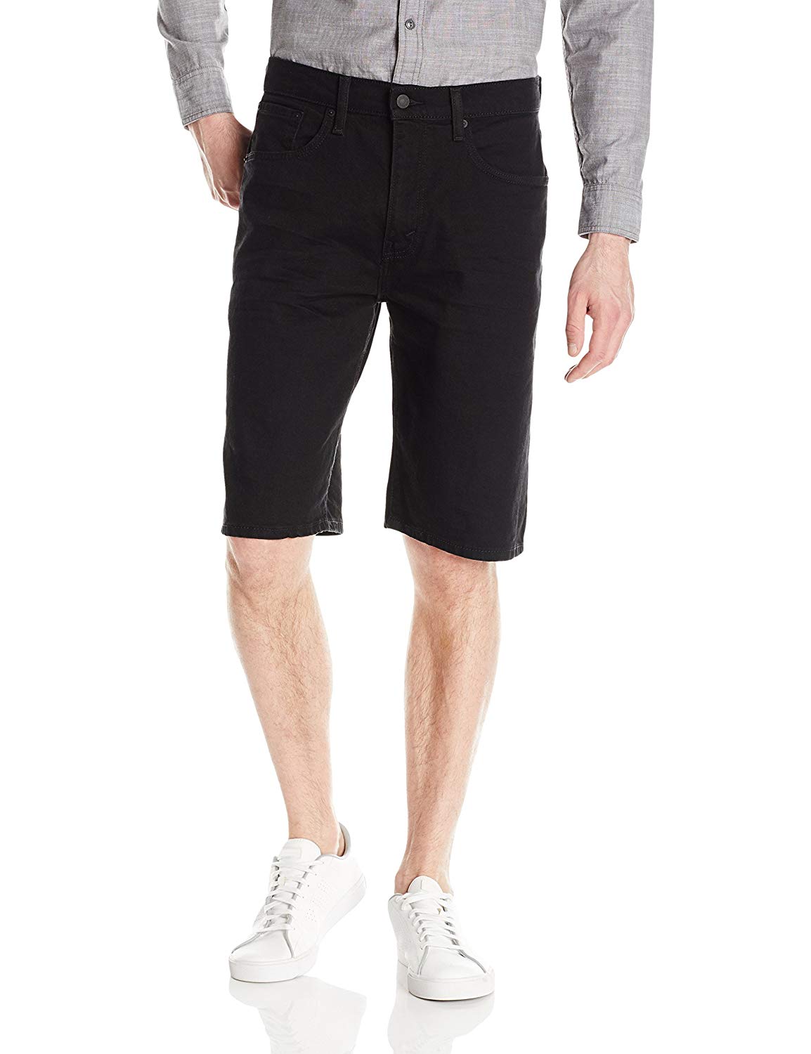 levis 569 shorts black