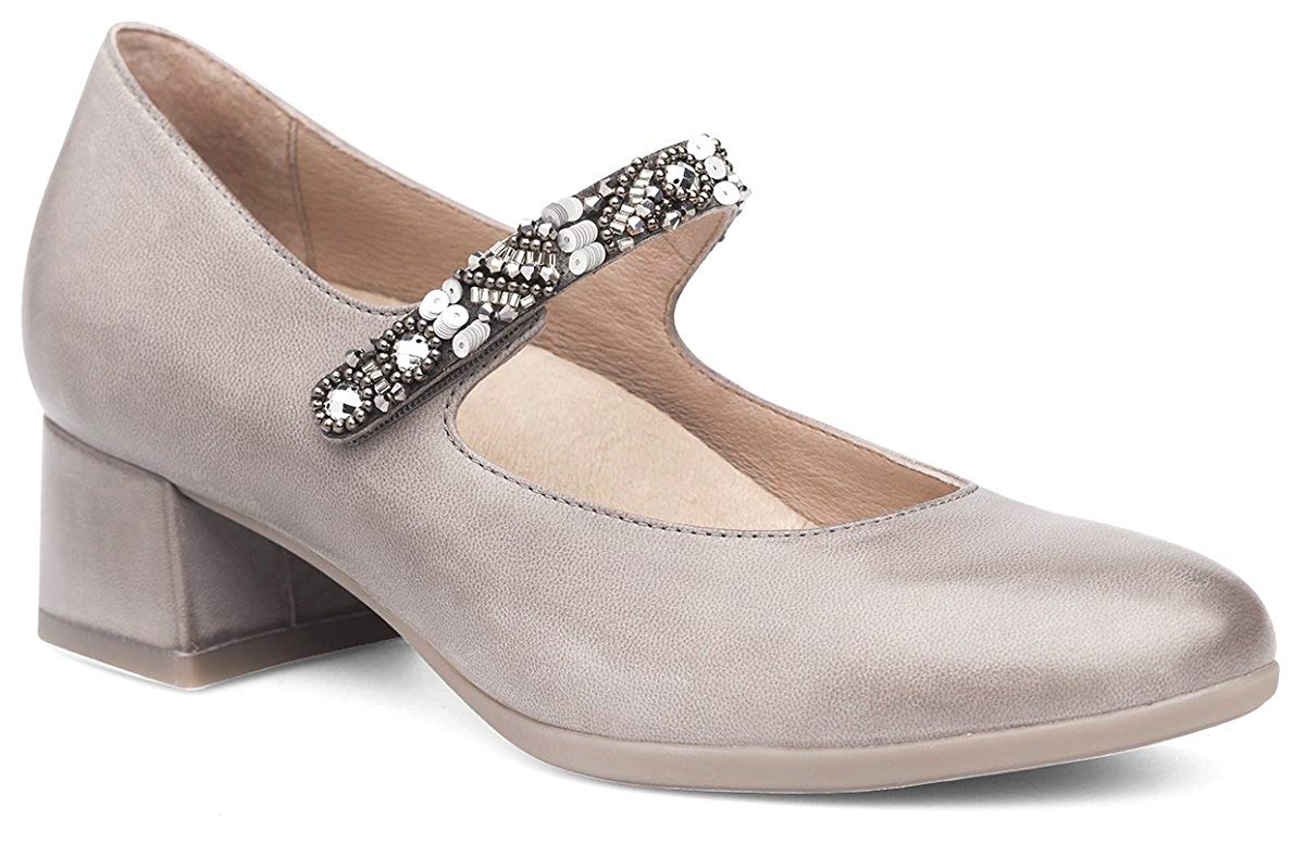 Dansko Womens Pearlina Closed Toe Mary Jane Pumps, Grey, Size 9.0 JrC4