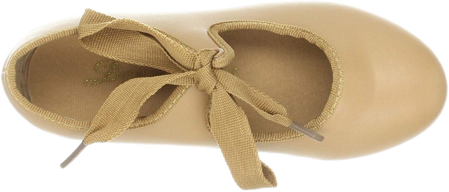 Dance Class Beginner Tap Shoe (Toddler/Little Kid/Big Kid), Camel, Size