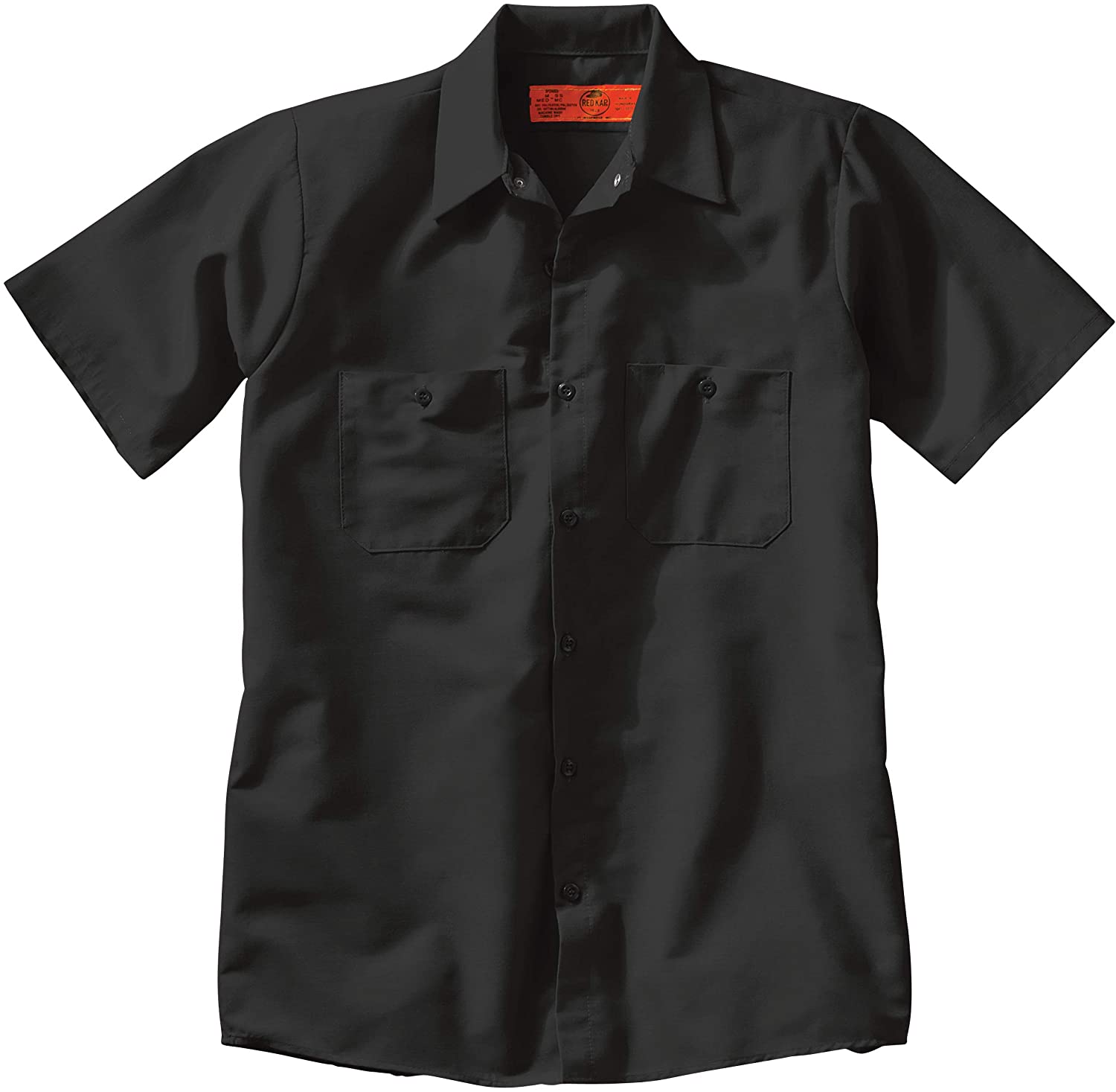 Red Kap Men's Industrial Work Shirt, Regular Fit,, Black, Size X-Large ...