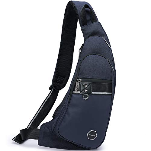 Slim Sling Bags, iPad Sling Backpacks Chest Shoulder Bag, Blue-1, Size ...