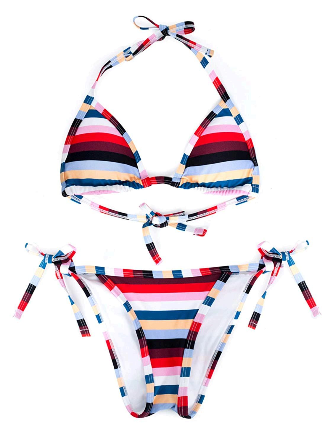 Smart & Sexy Women's String Bikini Set, Rhumba, Rhumba Stripes, Size ...