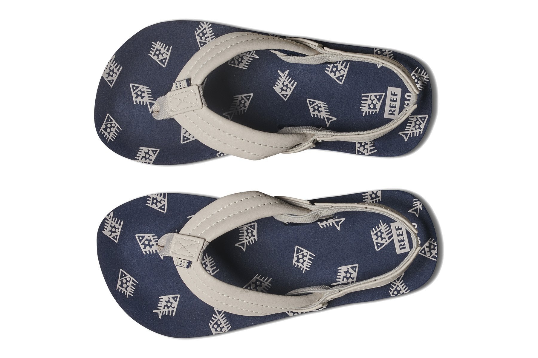 Kids Reef Girls Ahi (LITTLE KID) Bungee SlingBack Flip Flops, Navy, Size 3-4 | eBay