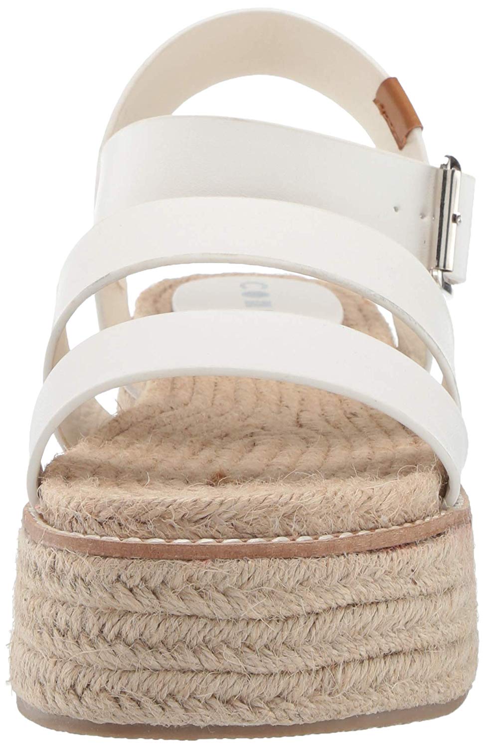 Coolway Womens Ranma Leather Open Toe Casual Espadrille Sandals Wht Size 90 Ebay 0253