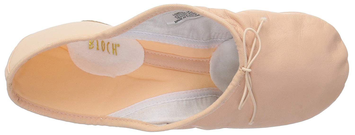 bloch pink leather ballet shoes