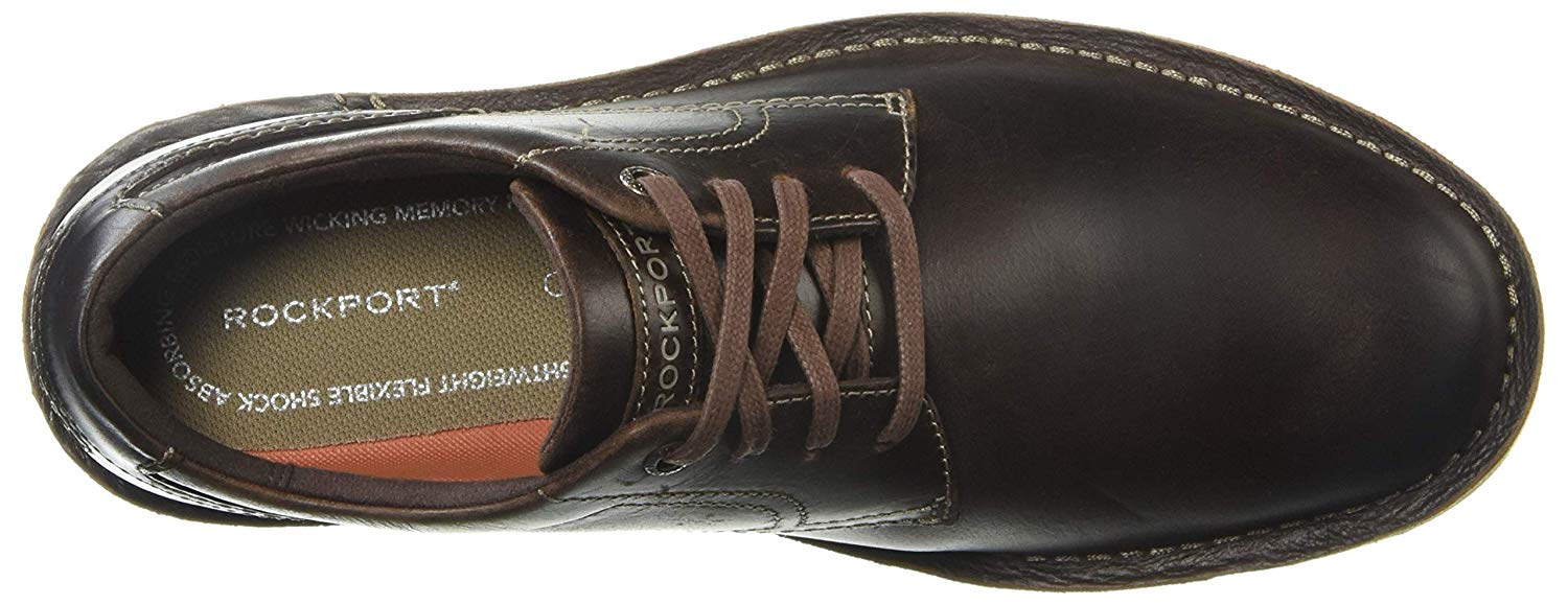 Rockport Men�s Cabot Plain Toe Shoe, Beeswax Leather, Size