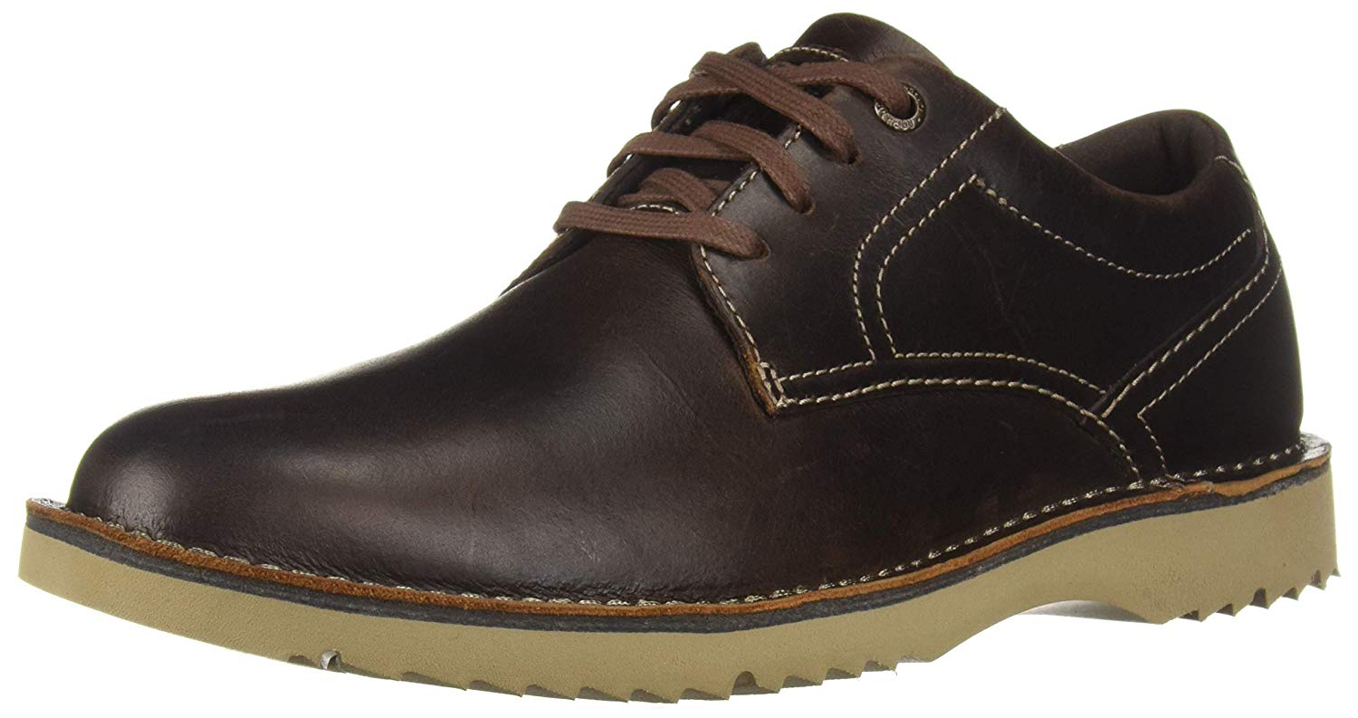 Rockport Men�s Cabot Plain Toe Shoe, Beeswax Leather, Size