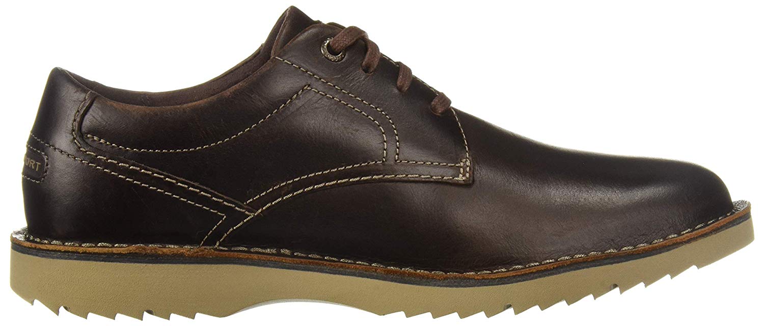 Rockport Men�s Cabot Plain Toe Shoe, Beeswax Leather, Size