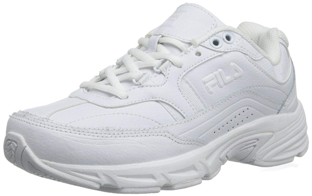 fila all white sneakers womens