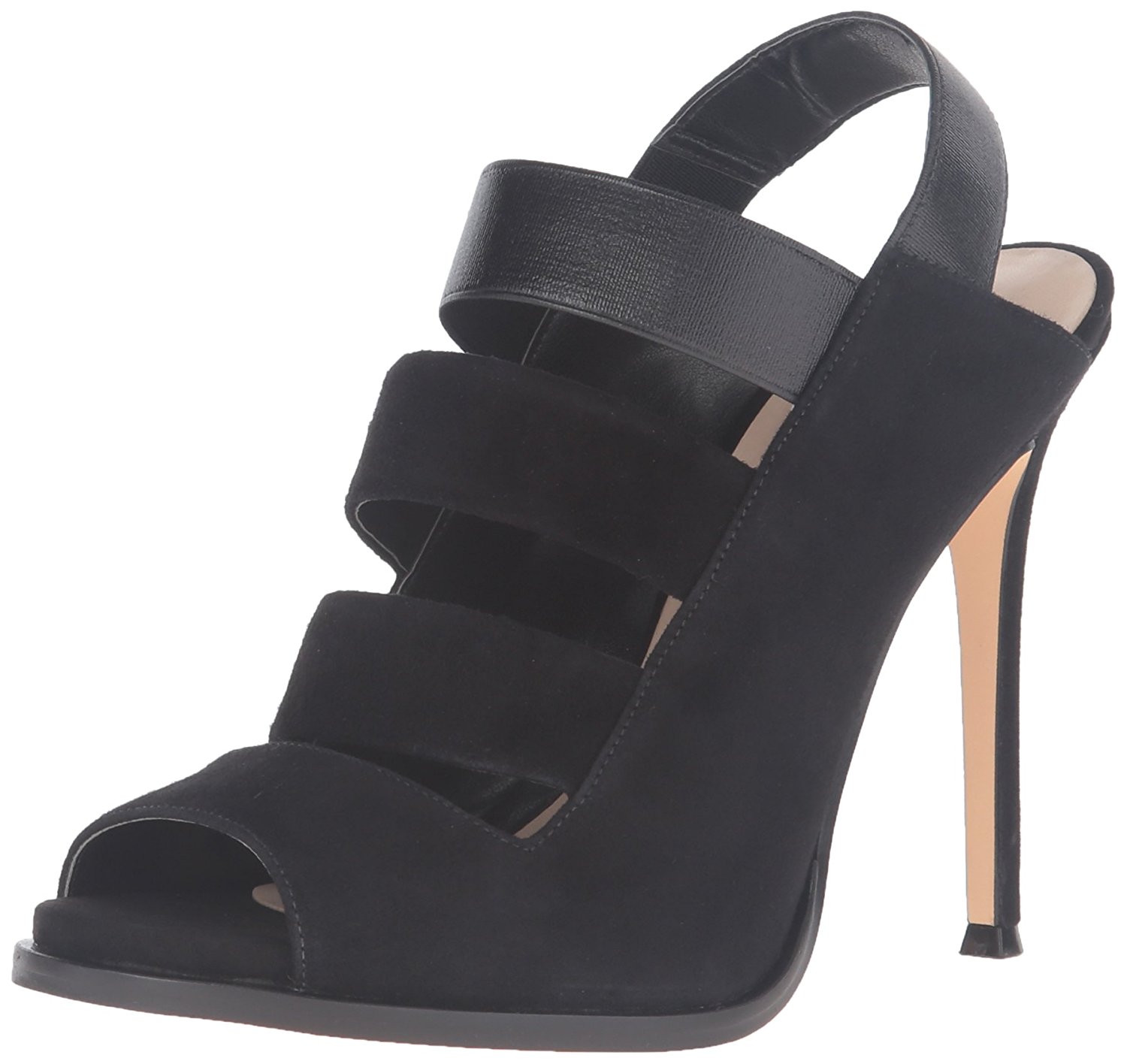 Nine West Womens Hallan Suede Peep Toe Special Occasion Ankle Black Size 50 q Nine West Womens Hallan Suede Peep Toe Special Occasion Ankle Black Size 50 q