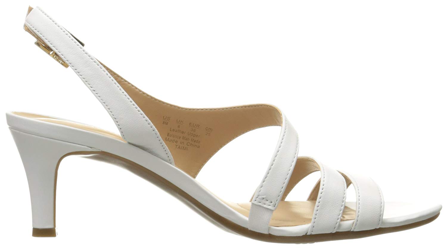 ladies white slingback sandals
