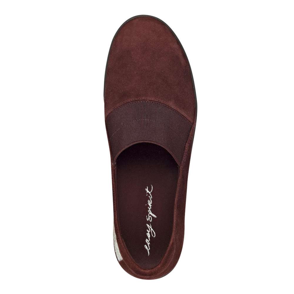 red closed toe mules