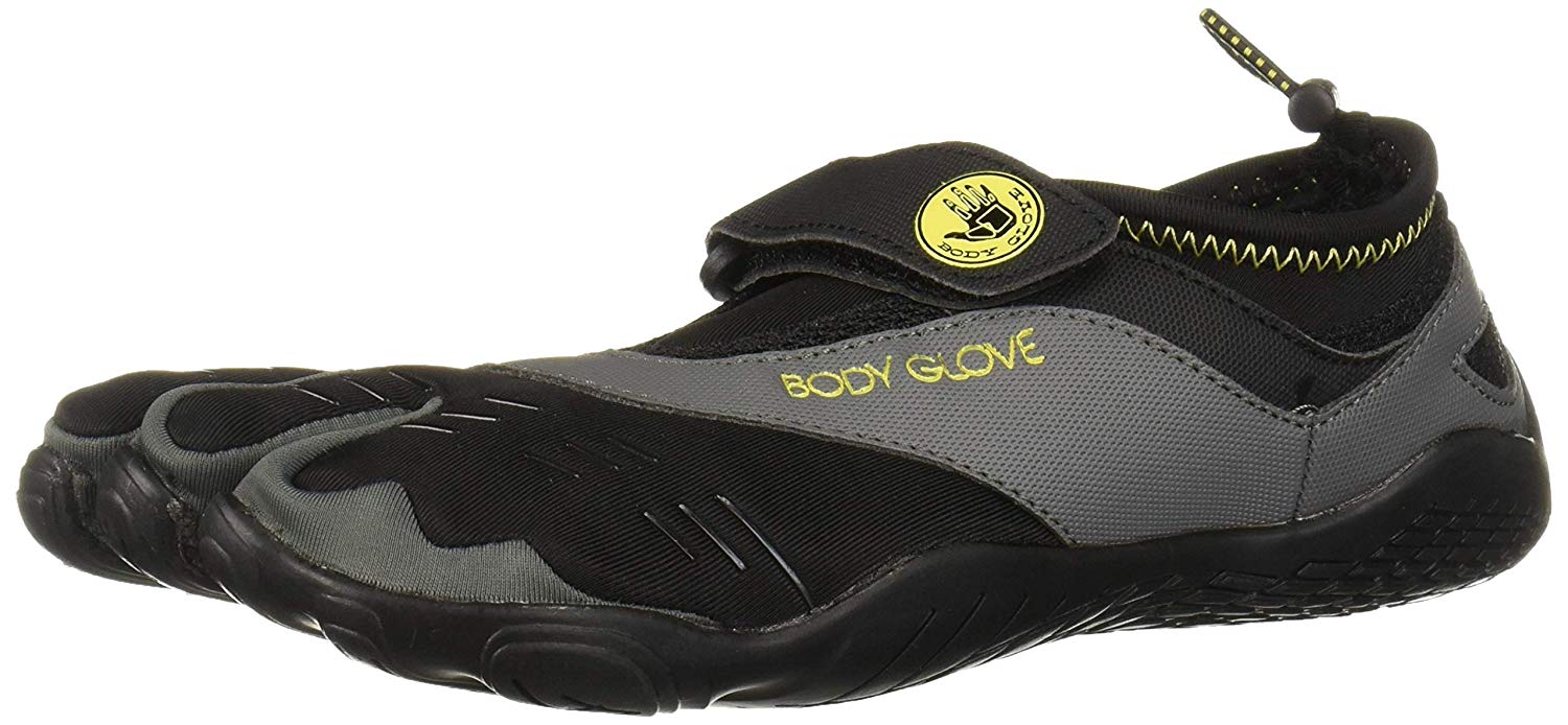 Body Glove Men�s 3T Barefoot Max Water Shoe, Black/Yellow Body Glove Men�s 3T Barefoot Max Water Shoe, Black/Yellow