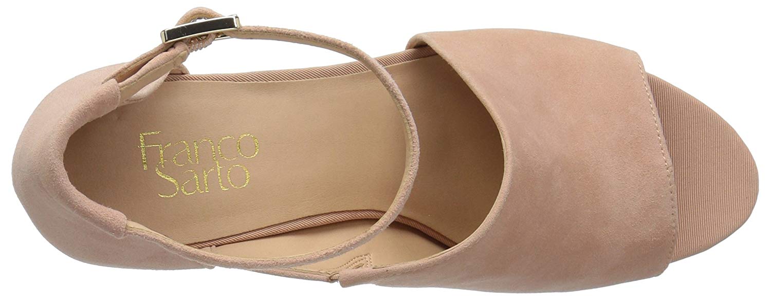 franco sarto flats with ankle strap