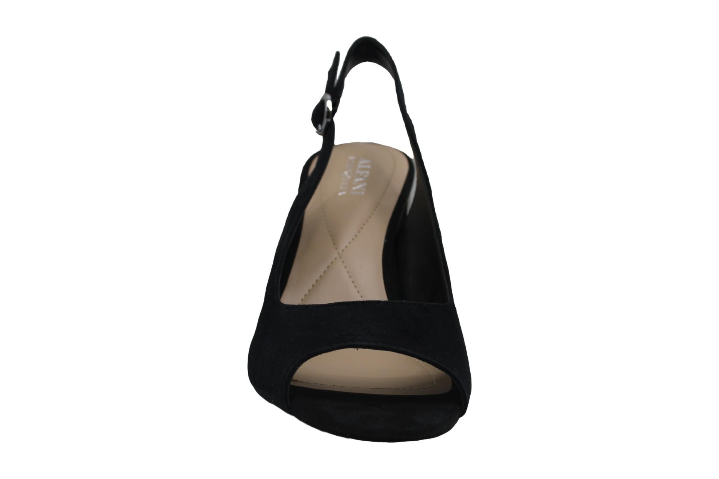 Alfani Womens Florraa Leather Open Toe Formal Slingback Sandals