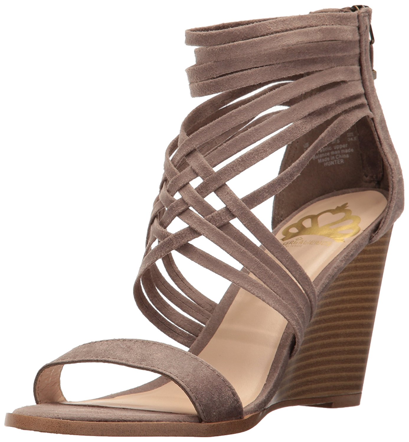 Fergalicious Womens Hunter Fabric Open Toe Casual Strappy Sandals Doe Size 95 Fergalicious Womens Hunter Fabric Open Toe Casual Strappy Sandals Doe Size 95