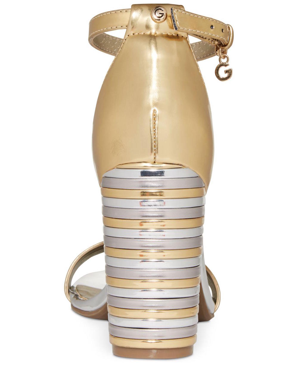 Guess Womens Shaker Open Toe Casual Ankle Strap Sandals, Gold, Size 10.0 eWQ1 | eBay