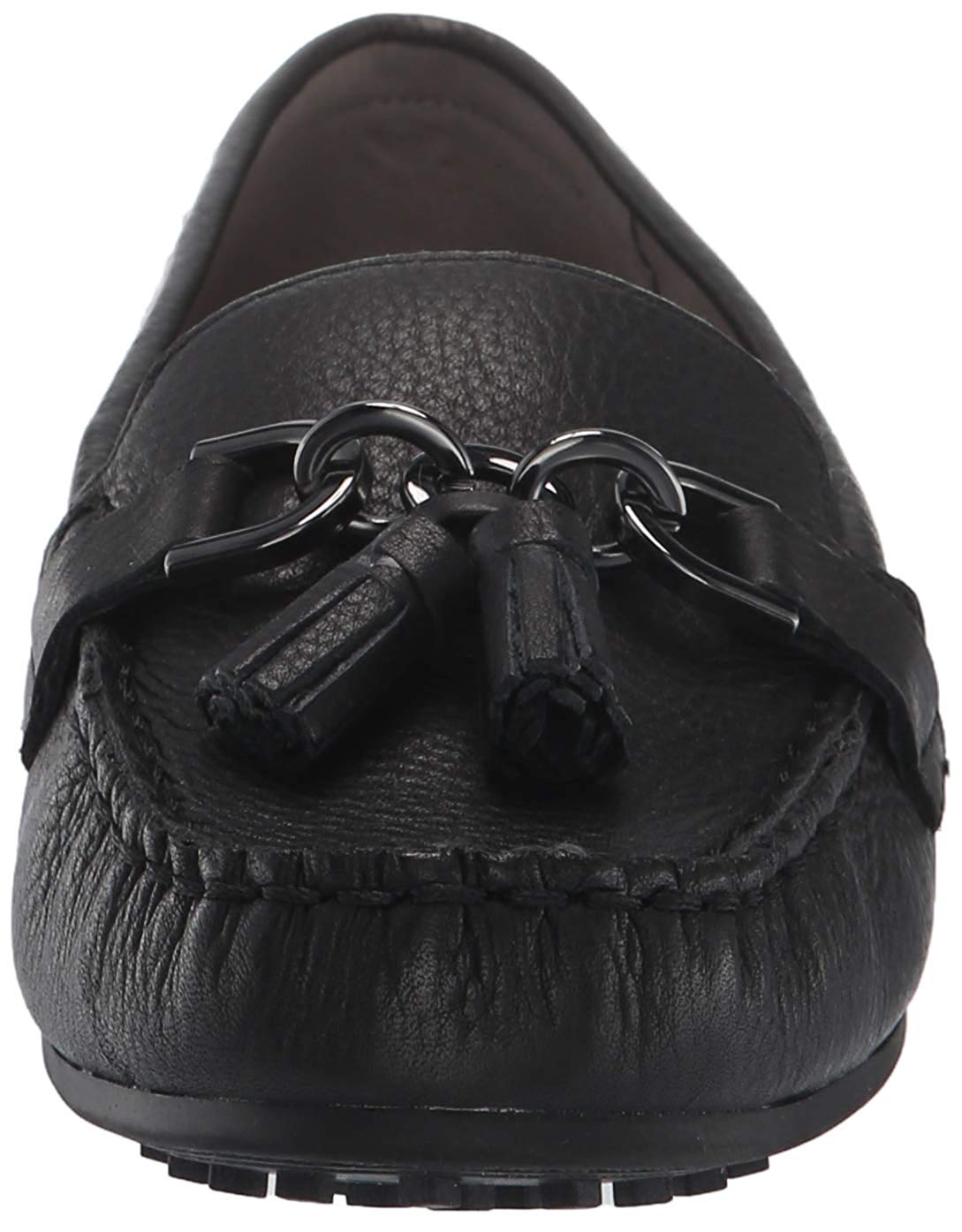 Aerosoles Womens Soft Drive Leather Almond Toe Loafers, Black Leather ...