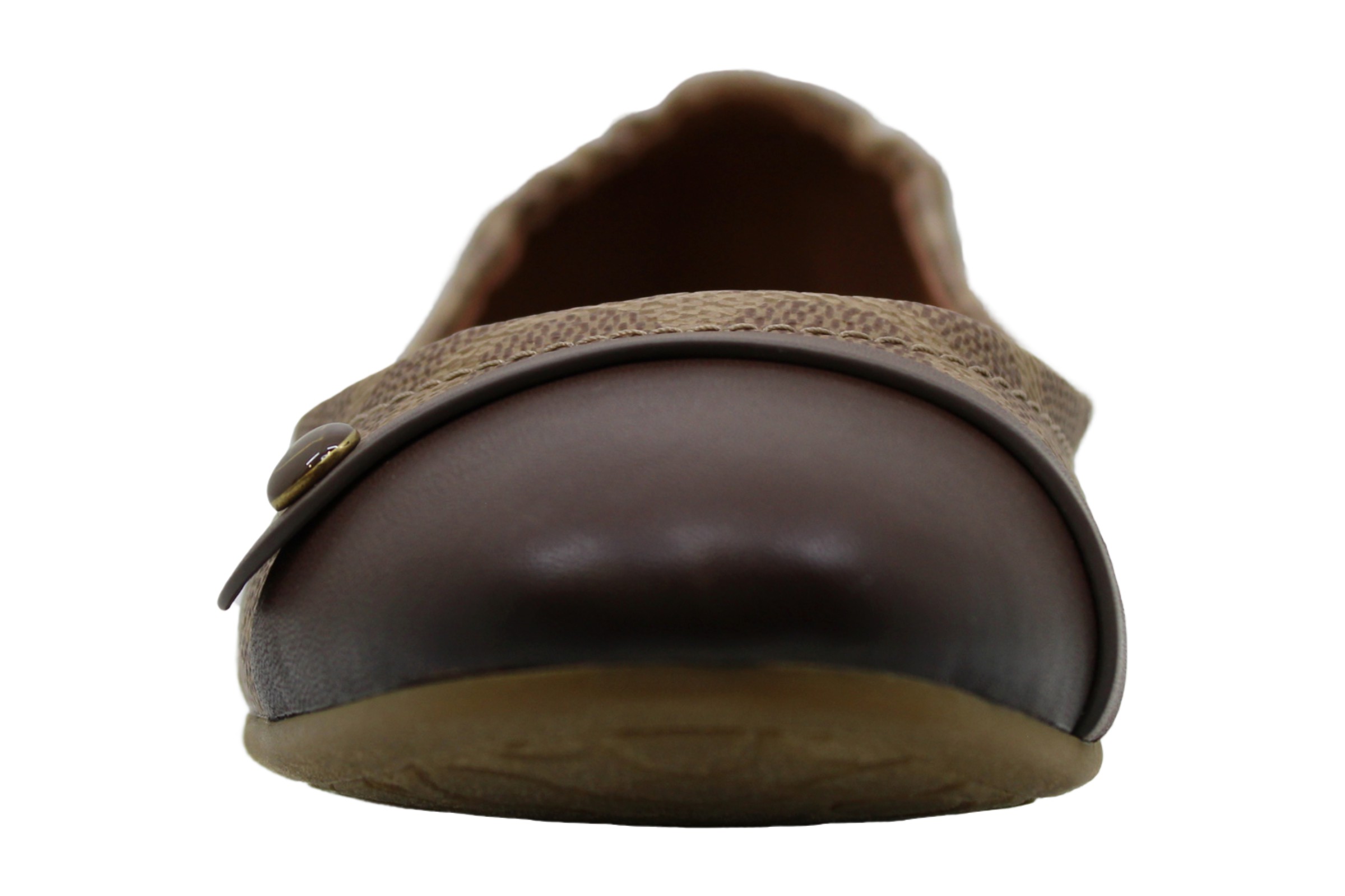 coach leather pointy toe flat