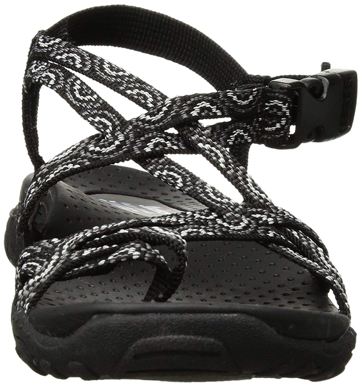 black skechers with rainbow laces