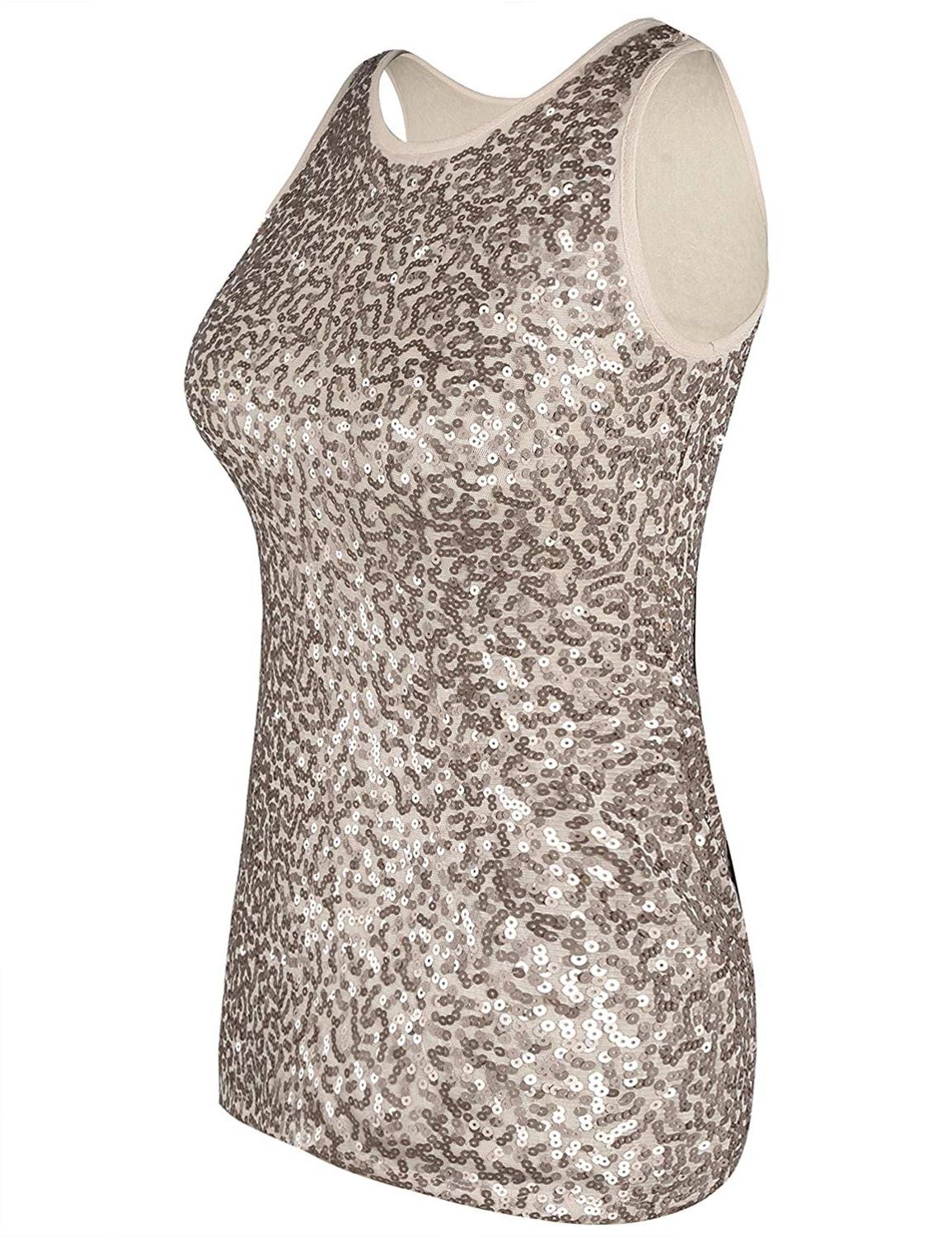 h&m sequin tank top