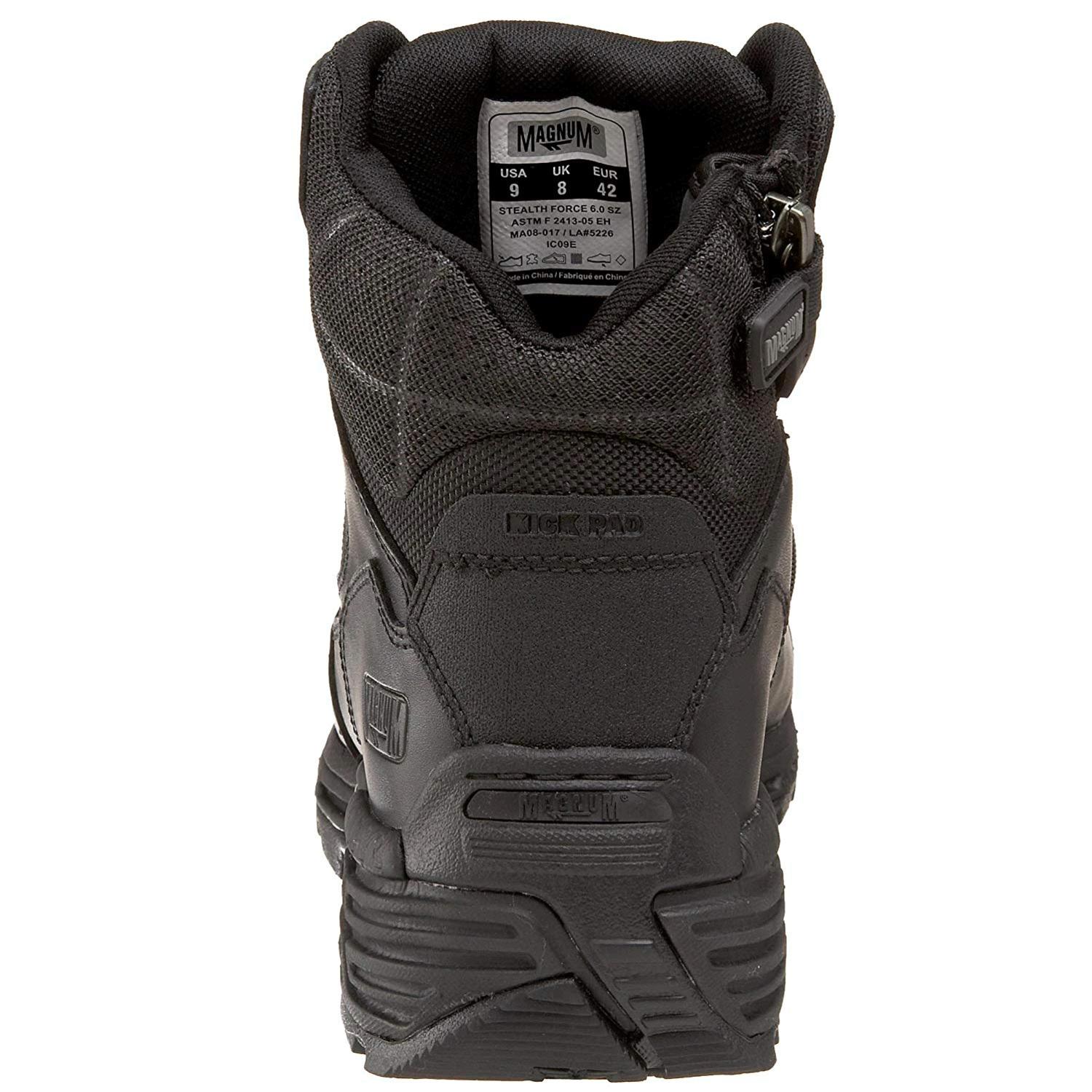 magnum men's stealth force 6.0 side zip boot