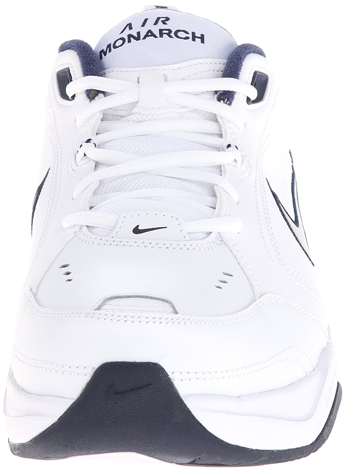 Nike Mens Air Monarch IV Low Top Lace Up, White/Metallic Silver, Size 9.5 bN0o 885259556658 | eBay