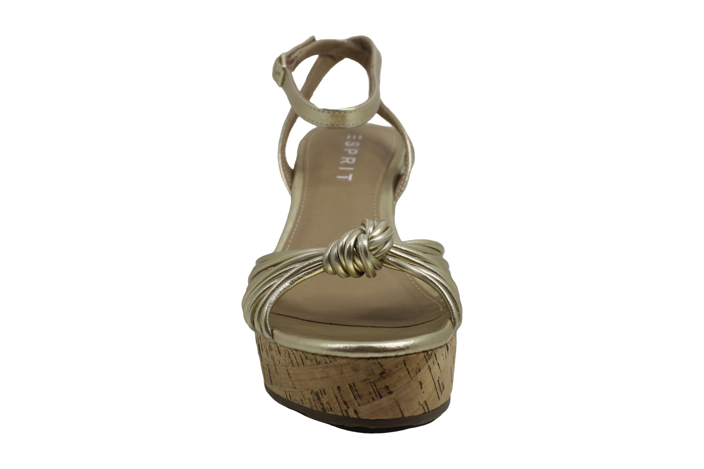 ESPRIT Womens Vivianne Leather Open Toe Casual Slingback Sandals, Gold, Size 7.5 | eBay
