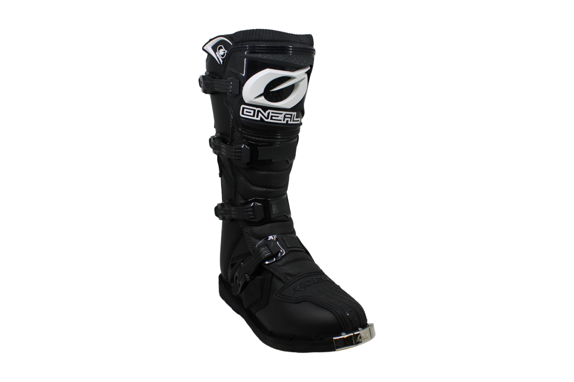 black knee high motorcycle boots