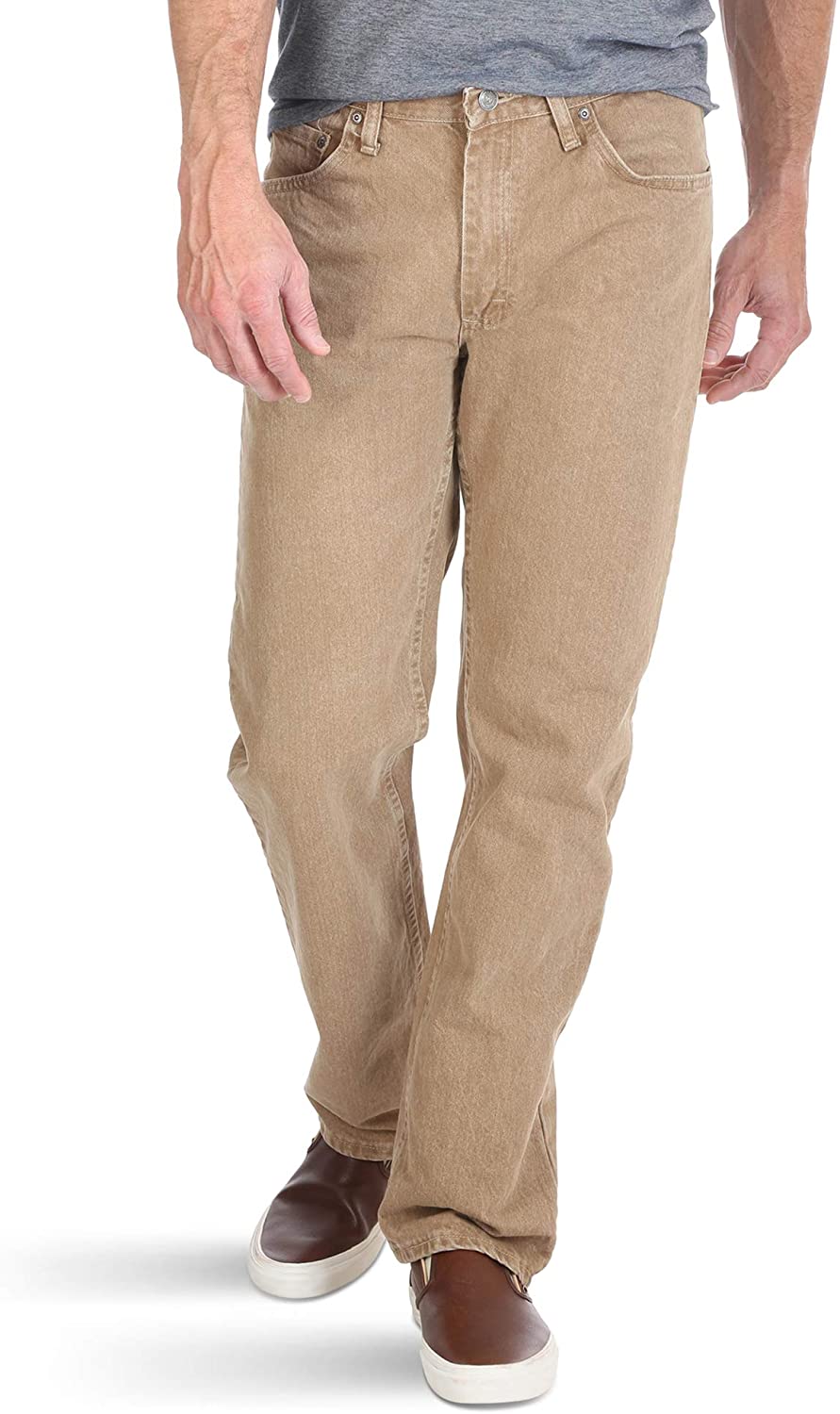 mens wrangler khaki jeans