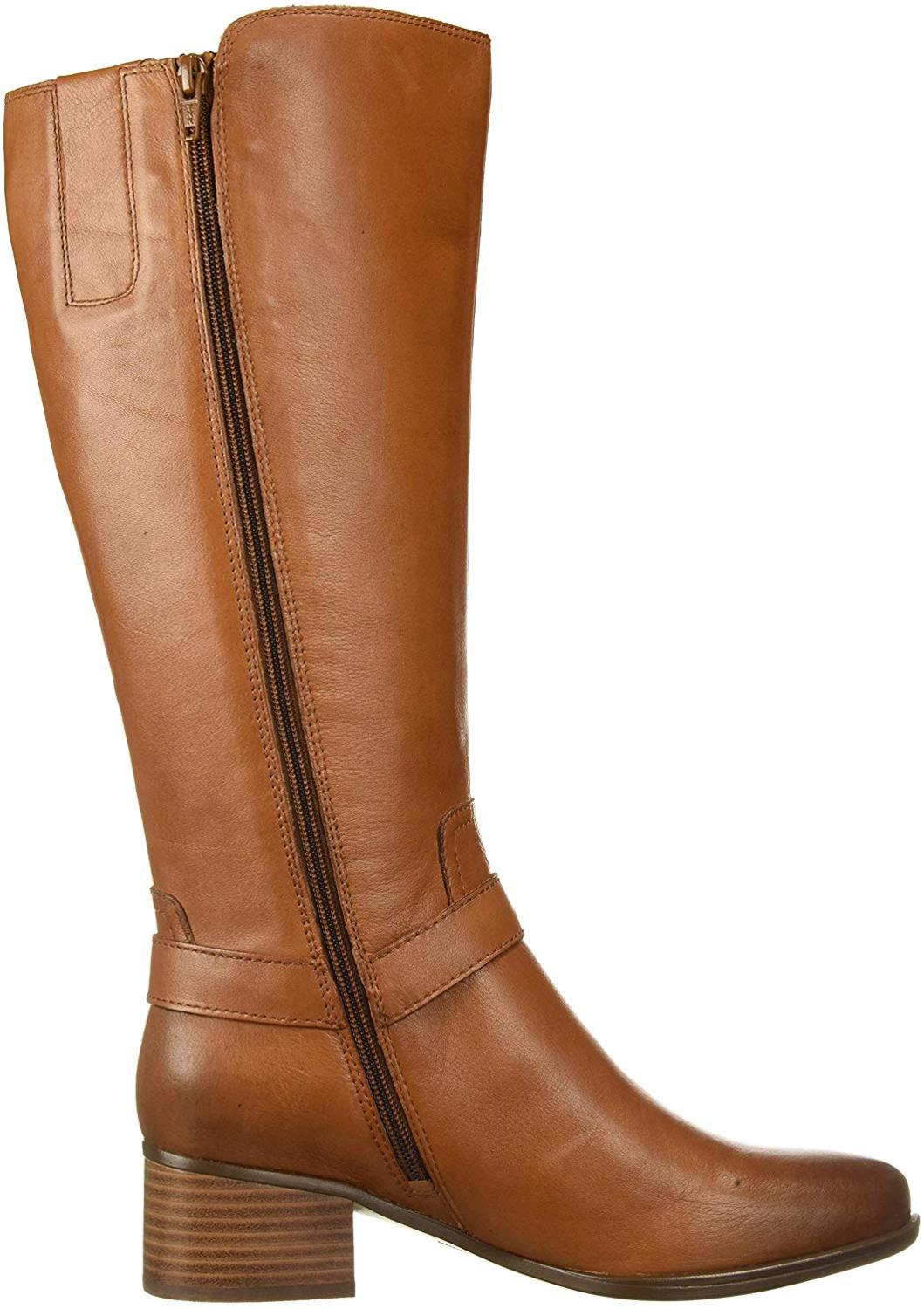 Naturalizer Women's Dalton Wide Calf Knee High Boot, Light Maple Wc ...