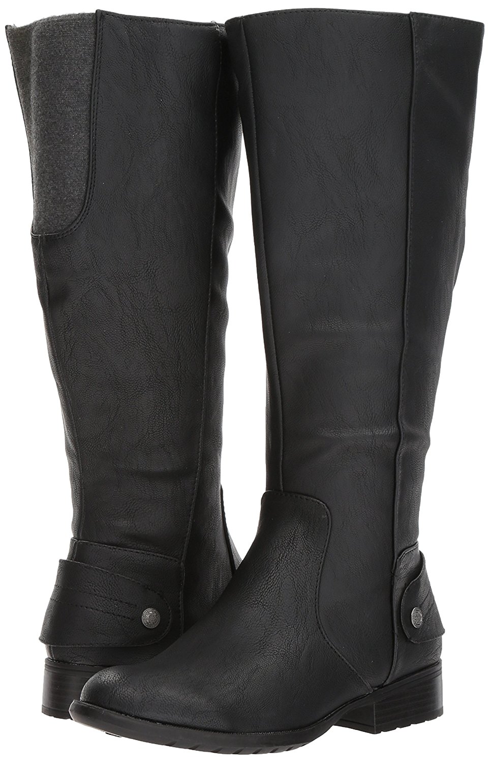 LifeStride Womens XANDY Round Toe Knee High Riding Boots, Black Wc ...