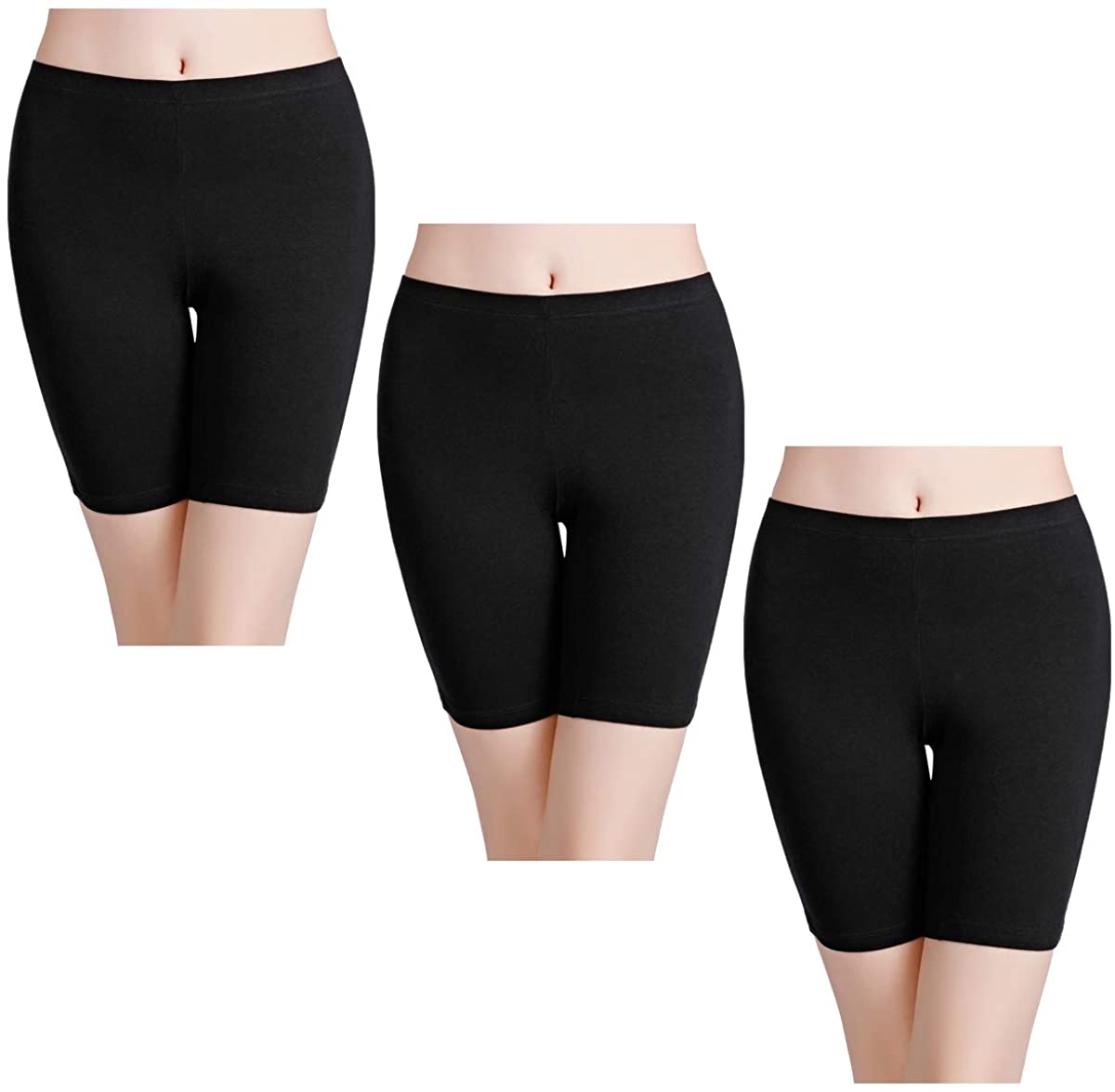 wirarpa Women's Anti Chafing Cotton Underwear Boy, Black-3 Pack, Size ...