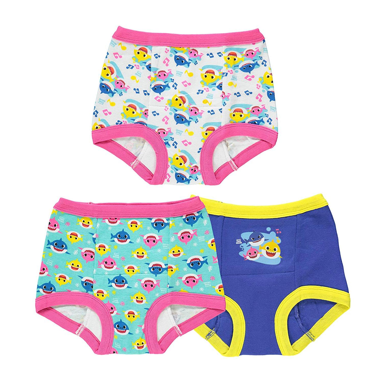 Baby Shark Girls' Toddler, 3pk Potty Training, 3pk Potty Training Pant, Size 4.0 45299078712 eBay