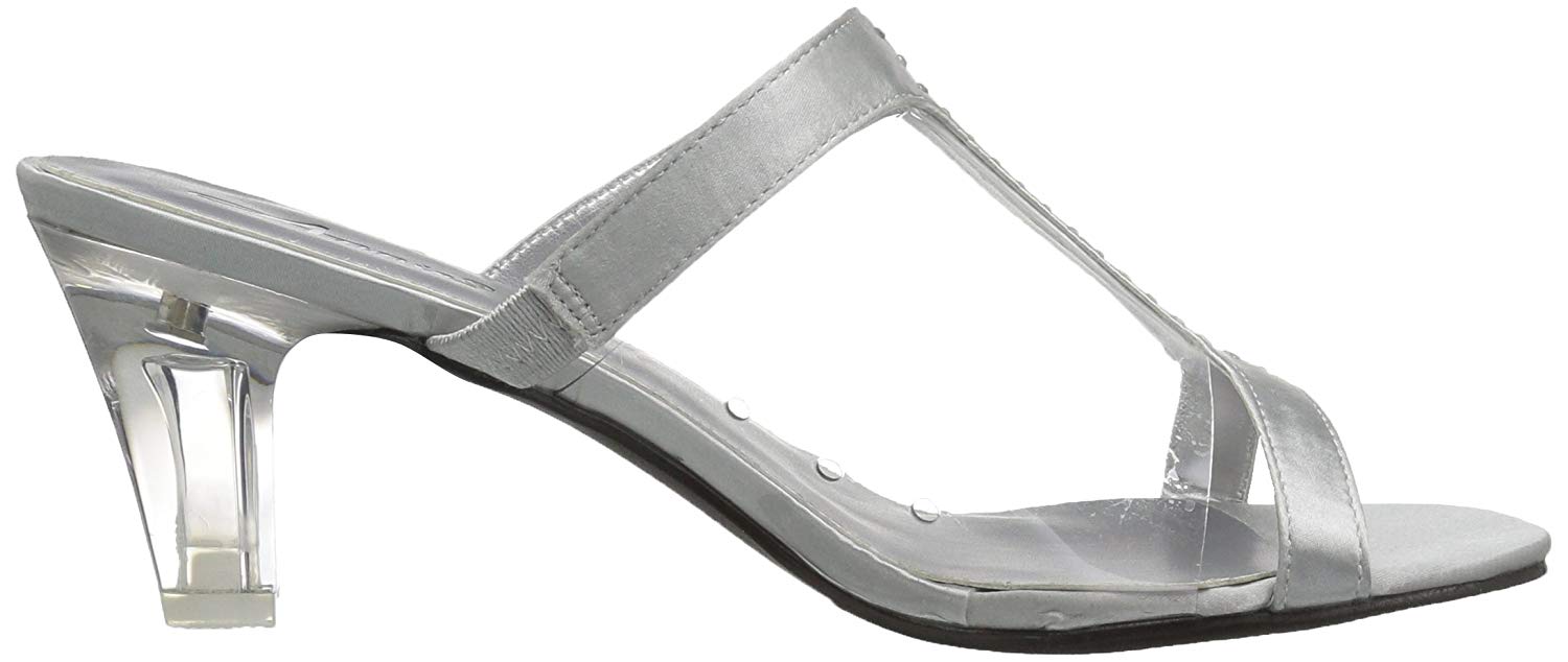 Annie Shoes Women�s Tiger Dress Sandal, Silver, Size 8.5