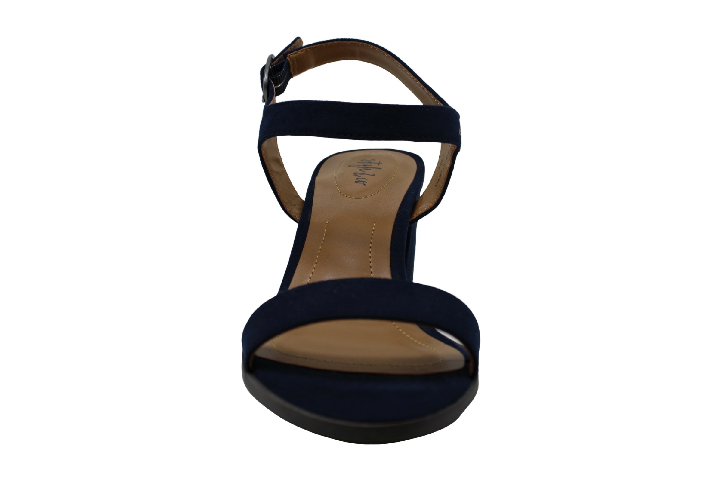 Style & Co. Womens Mollee Open Toe Casual Ankle Strap Sandals, Navy, Size 6.0 | eBay