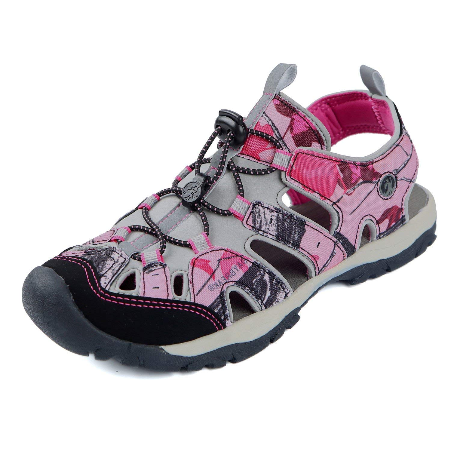 Northside Womens Burke II Closed Toe Walking Sport Sandals, Pink Camo