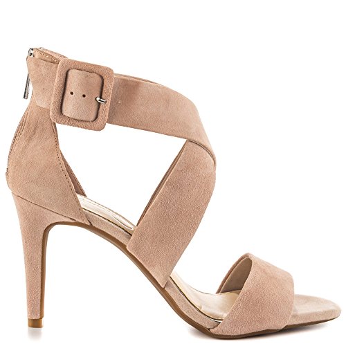 Jessica Simpson Womens Liddy Suede Open Toe Casual Ankle Strap Beige Size 95 Jessica Simpson Womens Liddy Suede Open Toe Casual Ankle Strap Beige Size 95
