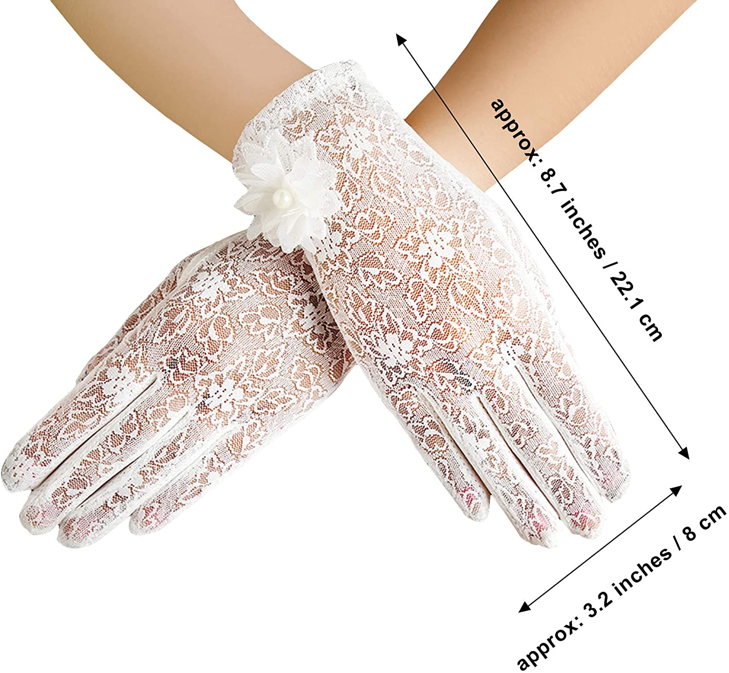 adult costume white opera gloves