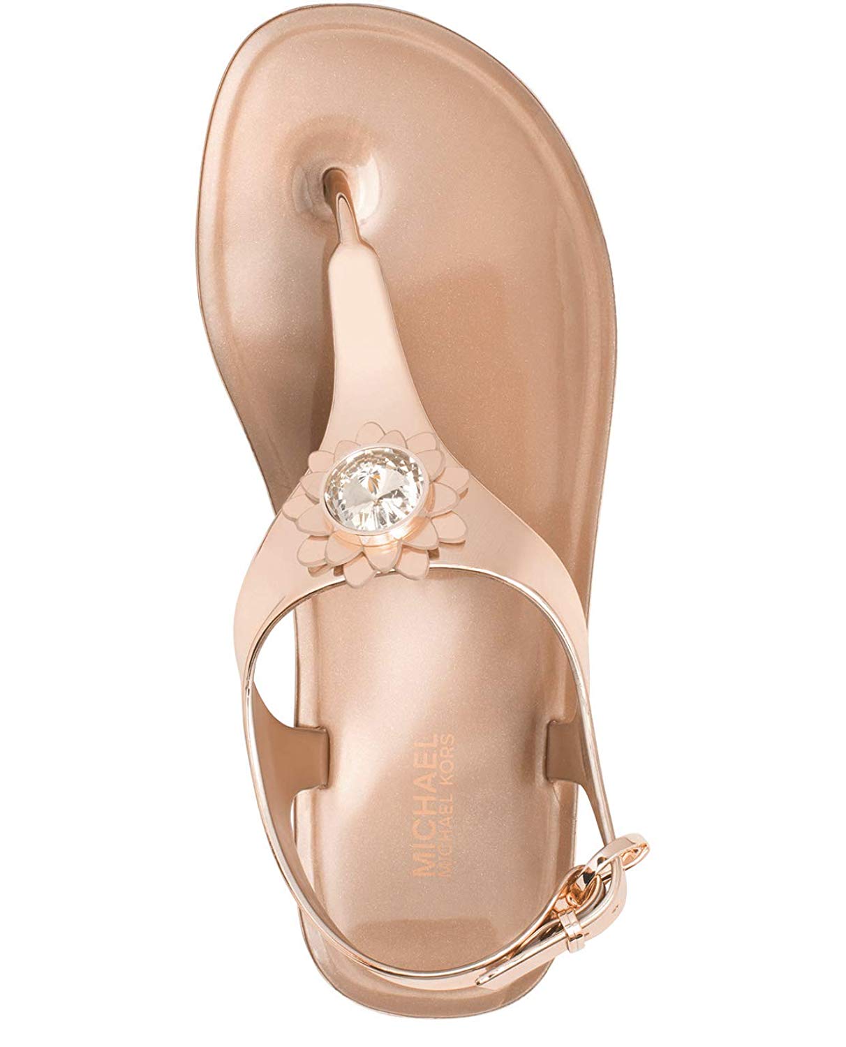 michael kors flat jelly sandals