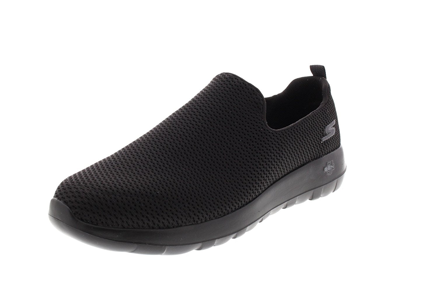 Skechers Mens 54684/BBK Fabric Low Top Slip On Walking Shoes, Black ...