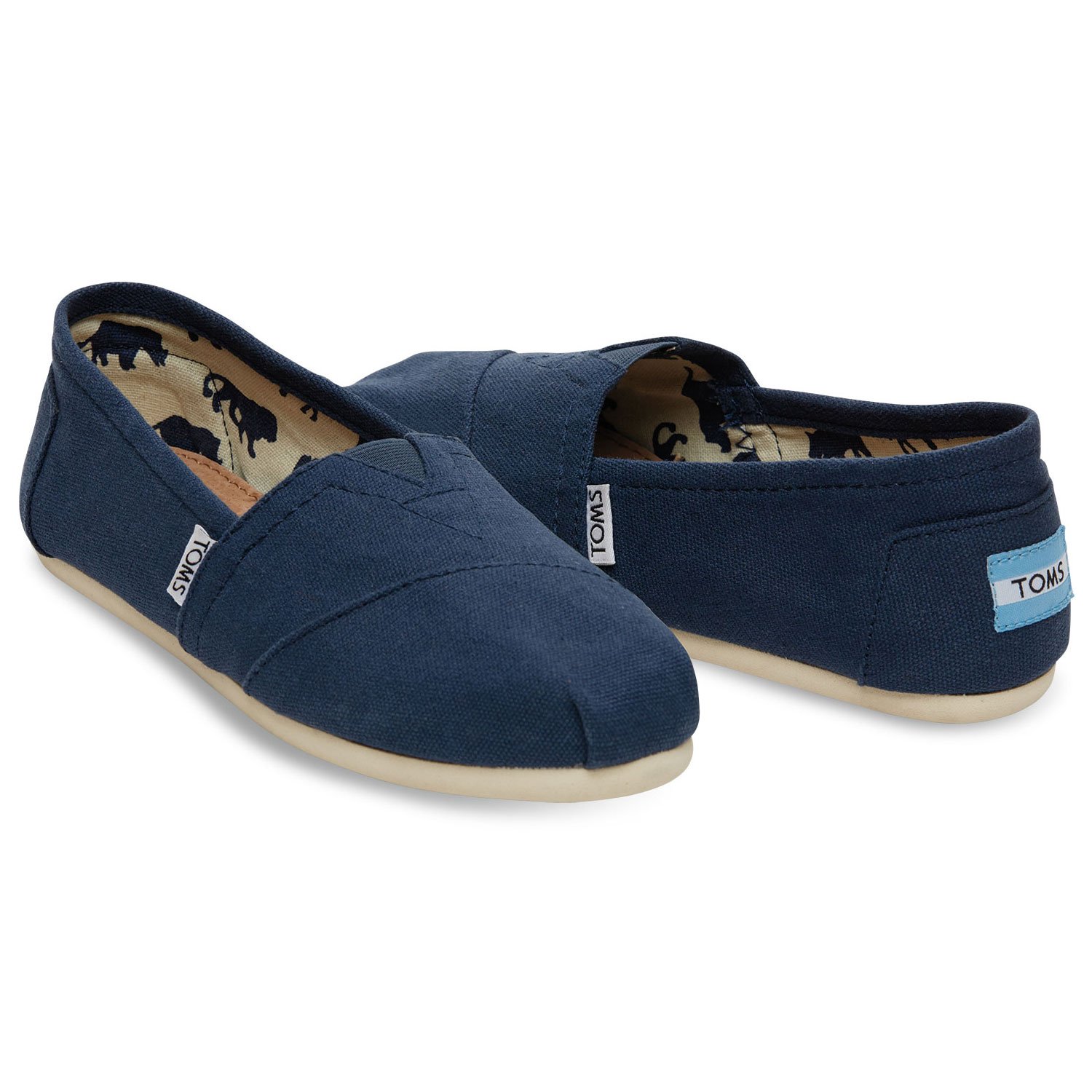 Toms Women's Shoes classic Low Top Slip On Fashion Sneakers, Navy, Size ...