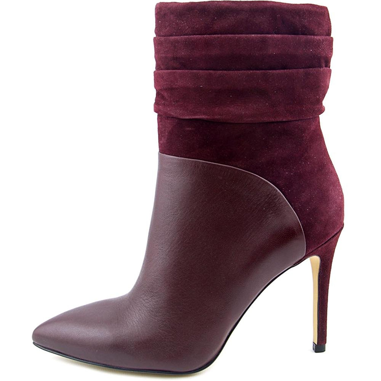 GUESS Womens VVIDLET Suede Pointed Toe Ankle Fashion Boots Dark Red Size 9.0 L GUESS Womens VVIDLET Suede Pointed Toe Ankle Fashion Boots Dark Red Size 9.0 L
