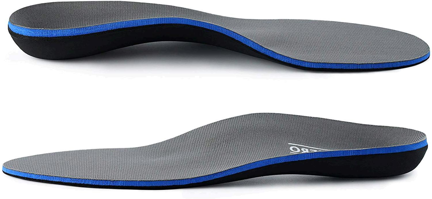 Plantar Fasciitis Feet Insoles Arch Supports Orthotics Inserts, Gray ...