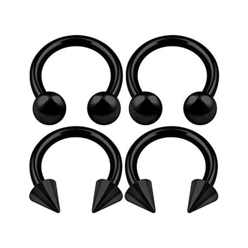 8g horseshoe earrings